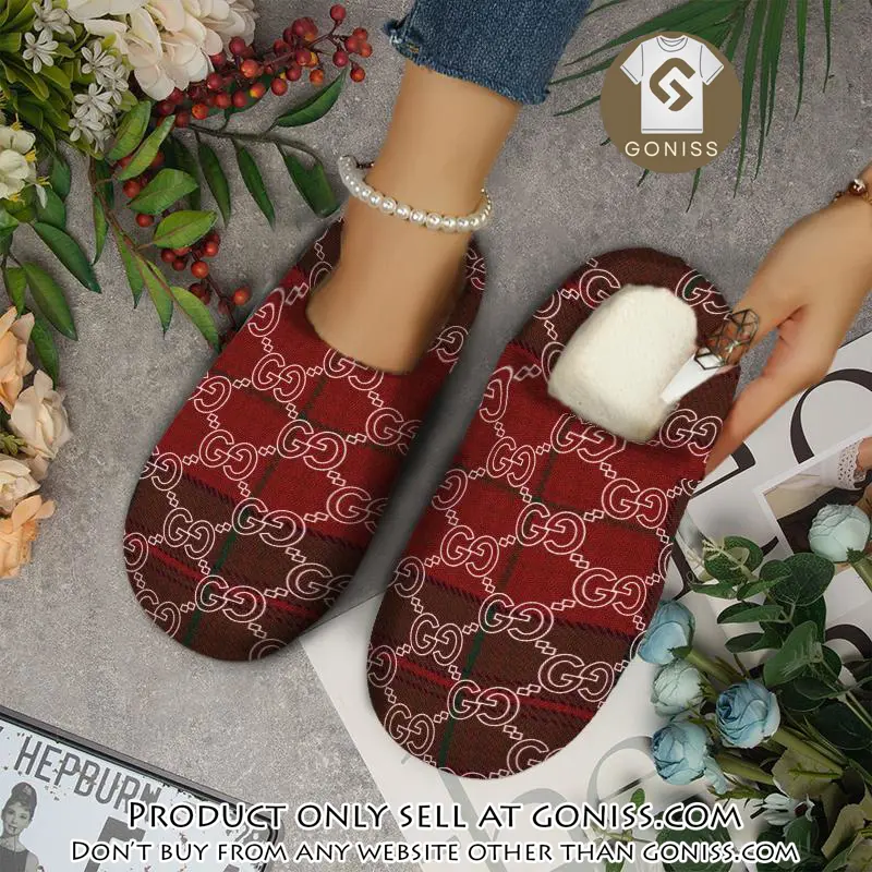 Gucci fleece slippers luxury inhouse slippers ihs1018 gn0834726